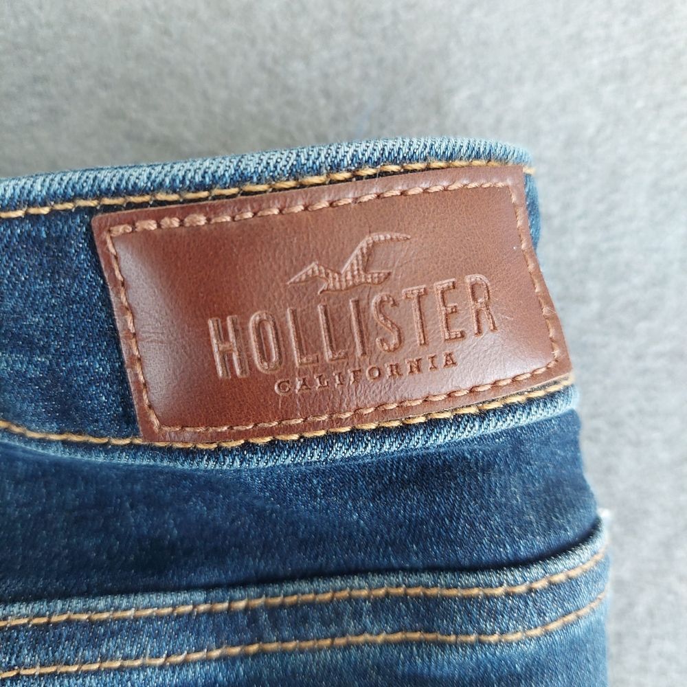 Hollister Mid-Rise Bootcut Jeans Soft Stretch Medium Wash Size 17S (W33 L29) - Picture 8 of 9